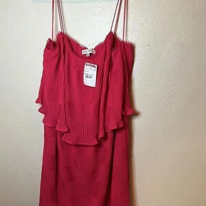 MOON river bright pink mini dress NWT